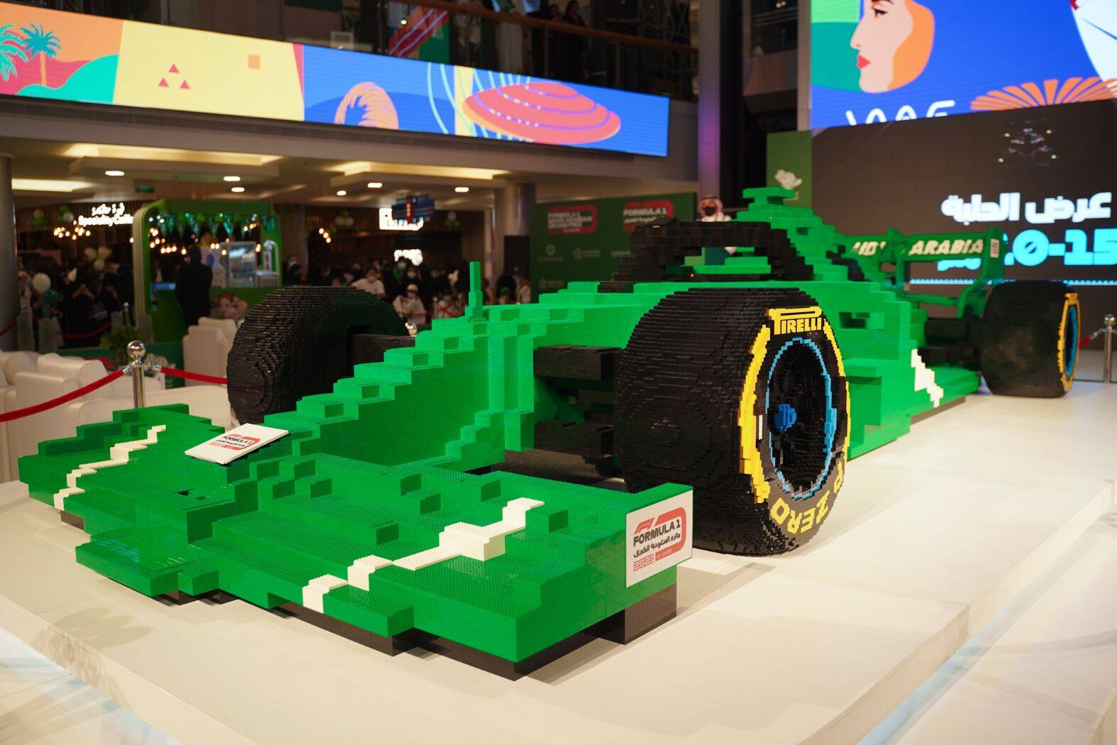 O maior carro de F-1 do mundo da Lego. Foto: Divulgação