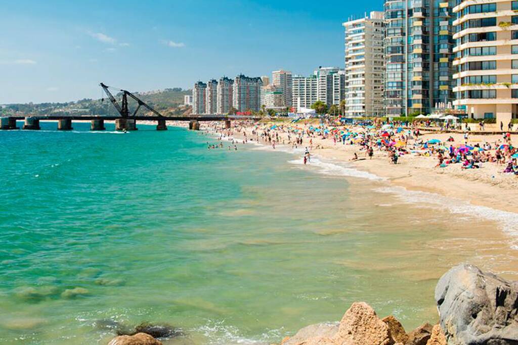 Praia de Viña del Mar. Foto: Reprodução. Foto: Reprodução