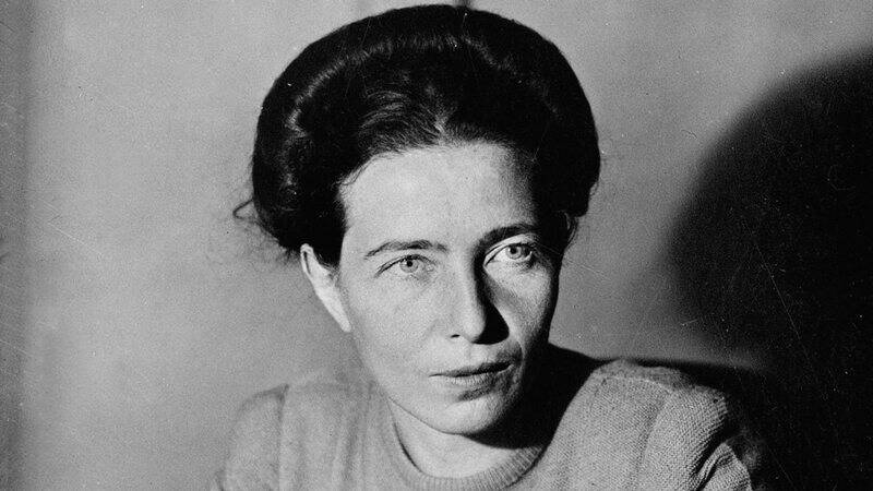 A filósofa feminista Simone de Beauvoir. Foto: Reprodução