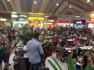 O momento do pedido: muita emoção