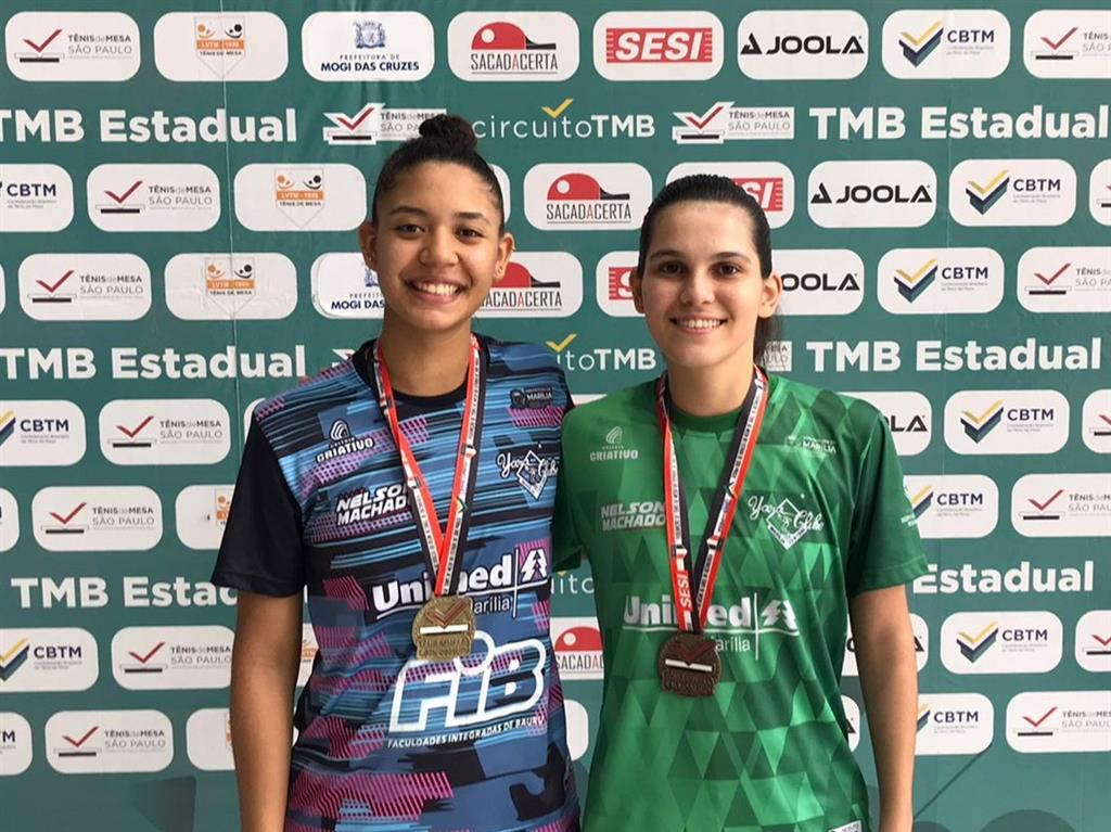 Julia Sousa e Giovana Marinatto, campeã e vice na Sub-21 – Divulgação