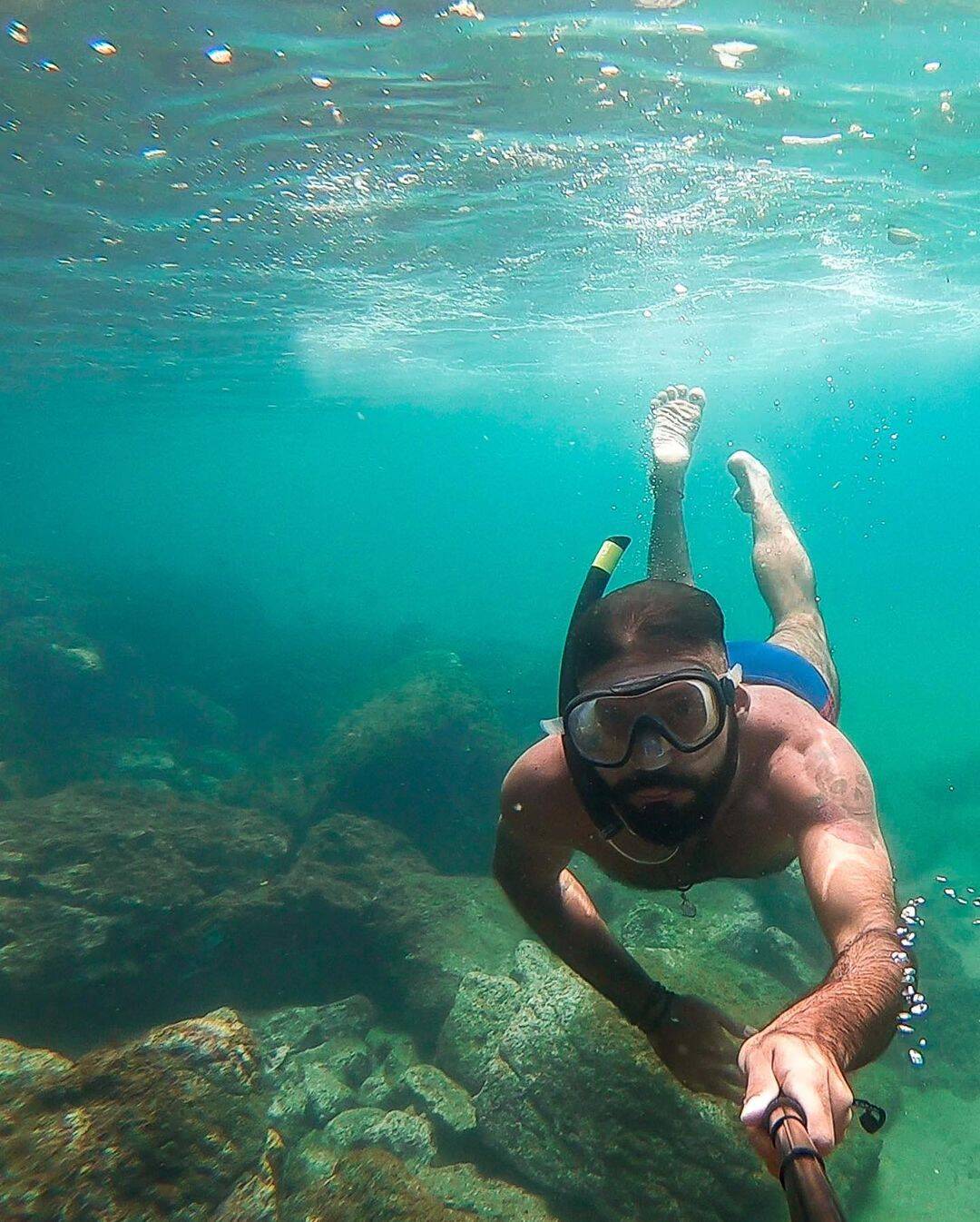 A Praia do Leste conta com um mar calmo e não muito fundo. Foto: Reprodução/Instagram