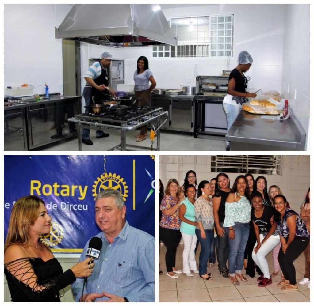 Cacam entrega nova cozinha em noite de festa para crianças