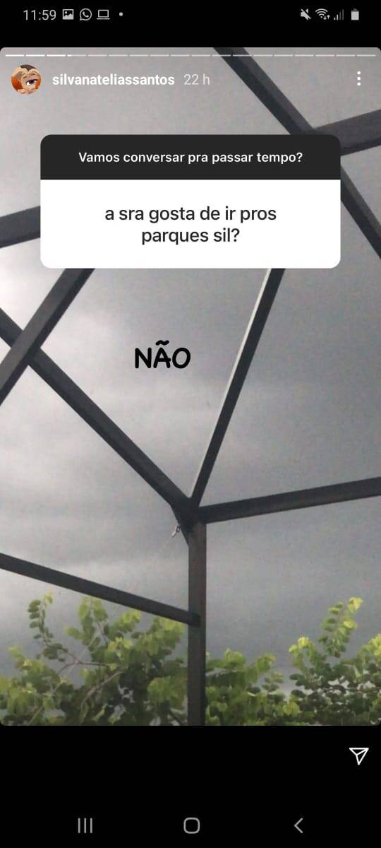 Mãe de Larissa Manoela respondendo seguidores de mal humor. Foto: Reprodução/Instagram