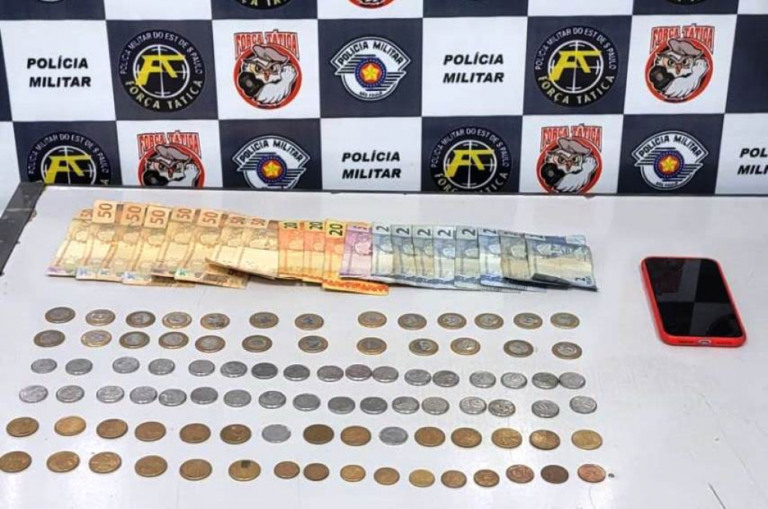PM prende suspeito minutos após assalto a sorveteria em Marília