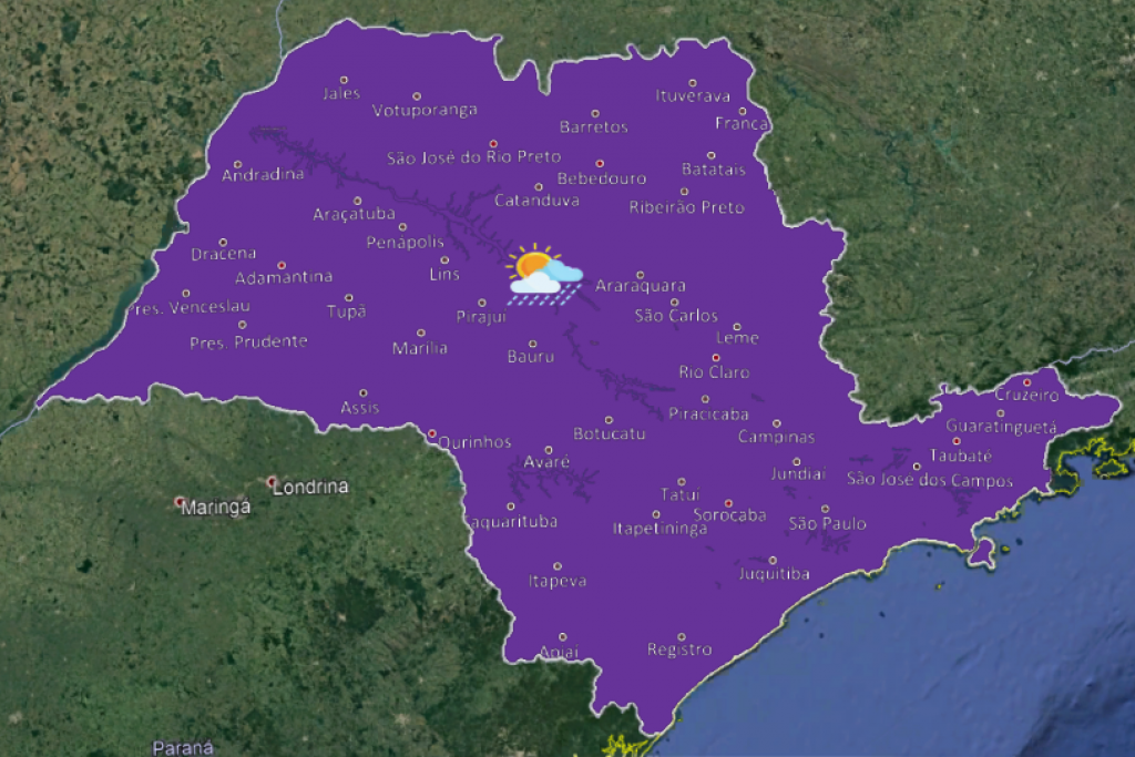 Marília terá calor com possibilidade de chuvas nos próximos dias