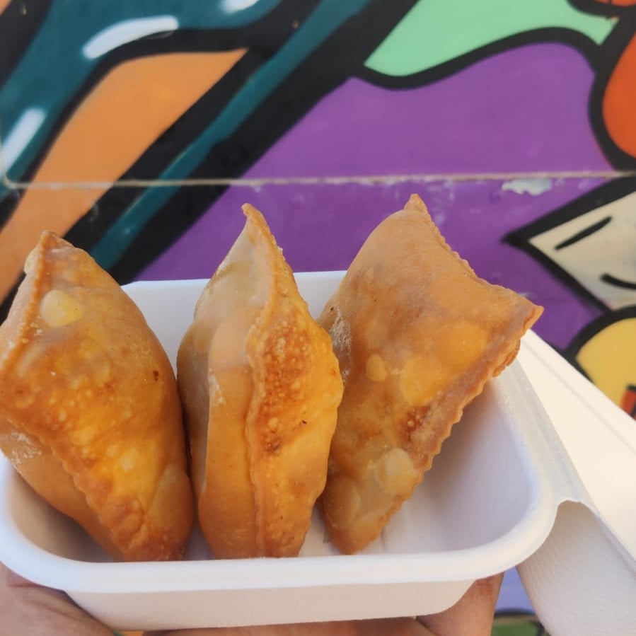 Pastéis servidos no Pipa Food Truck. Foto: Arquivo pessoal