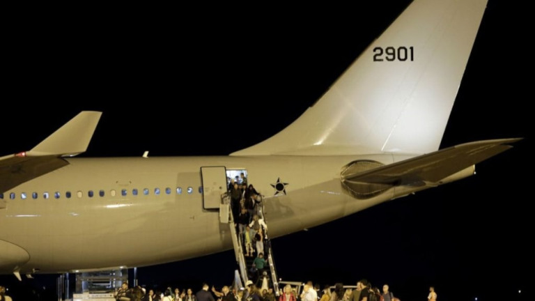 Joédson Alves/Agência Brasil – 11/10/2023 Operação de resgate, denominada Voltando em Paz, começou no domingo (8) com a saída da aeronave do Brasil com destino à Itália e, de lá, para Tel Aviv (capita