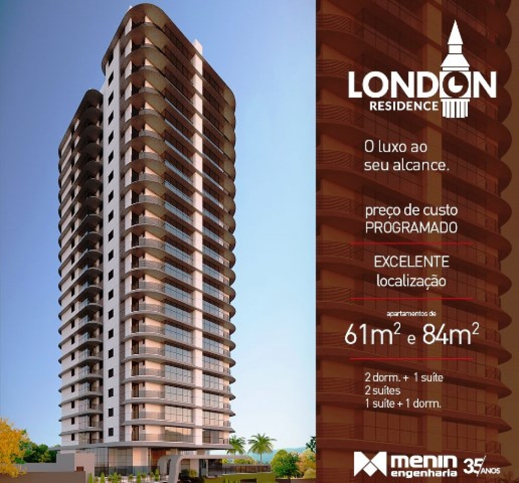 Menin inicia obras do London Residence com plano especial para últimas unidades Menin inicia obras do London Residence com plano especial para últimas unidades