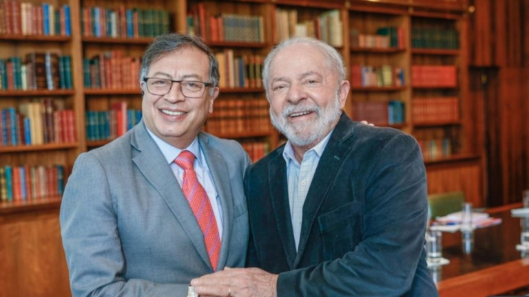 Ricardo Stuckert/PR Lula e Gustavo Petro