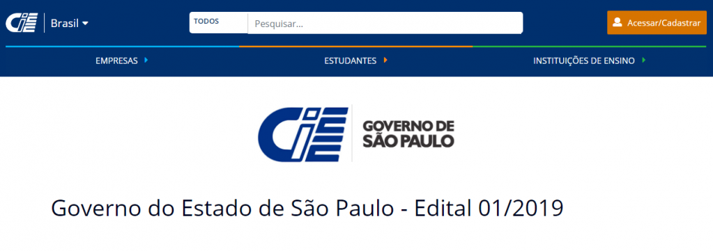 Governo do Estado abre 1090 vagas de estagio, inclui Marília