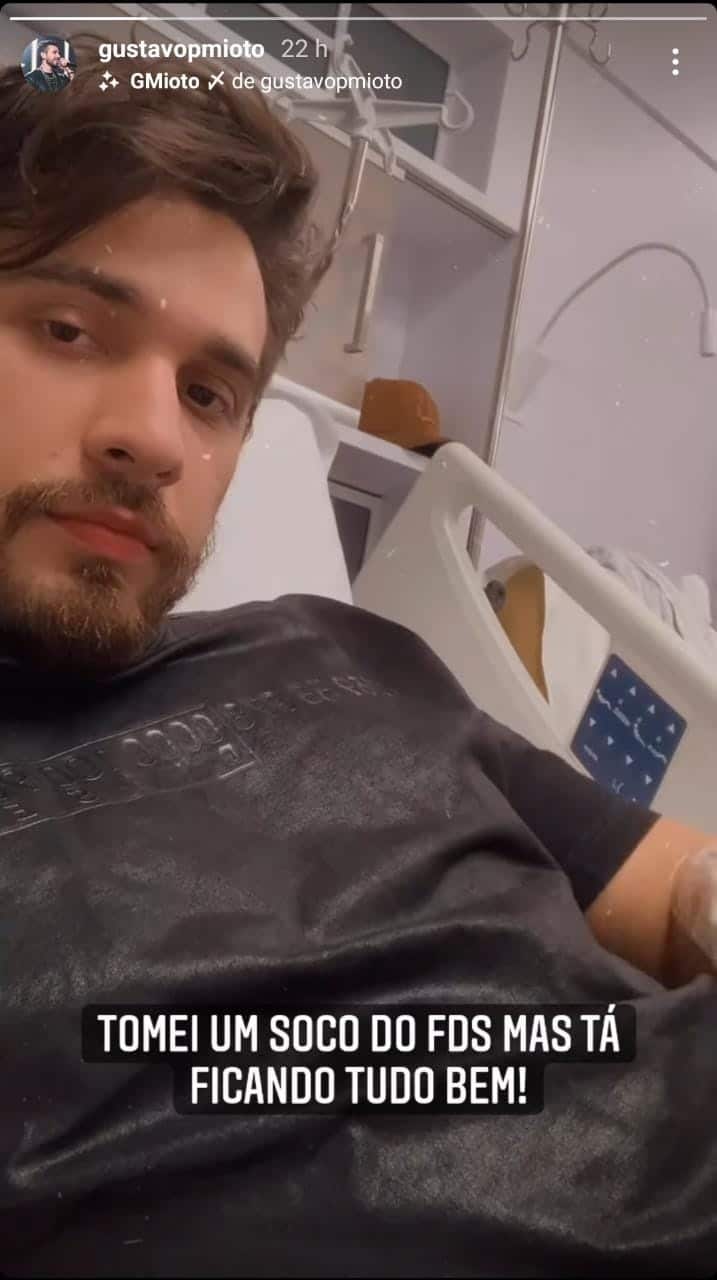 Gustavo Mioto passa mal e é levado às pressas ao hospital