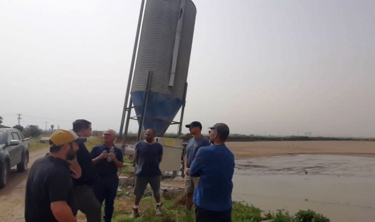 Empresário Jean Patrick Garcia Baleche, o Garcia, durante visita a centro de produção em Israel – Divulgação