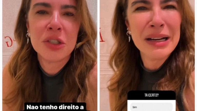 Luciana Gimenez chora por exposição da herança do pai