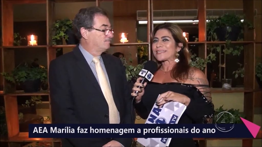 Gira Comigo na TV na festa da AEA Marília em homenagem aos profissionais do ano. Confira aqui