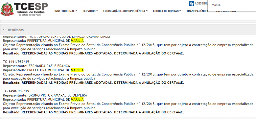 Tribunal de Contas anula concorrência para coleta de lixo em Marília