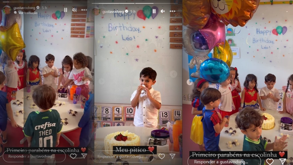 Filho de Marília Mendonça comemora aniversário na escola: ‘Meu pitico’