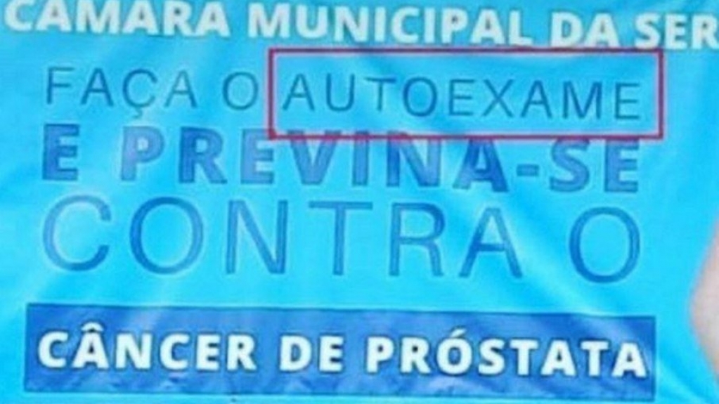 ES: Cidade erra em alerta sobre câncer de próstata e vira alvo de piadas na web