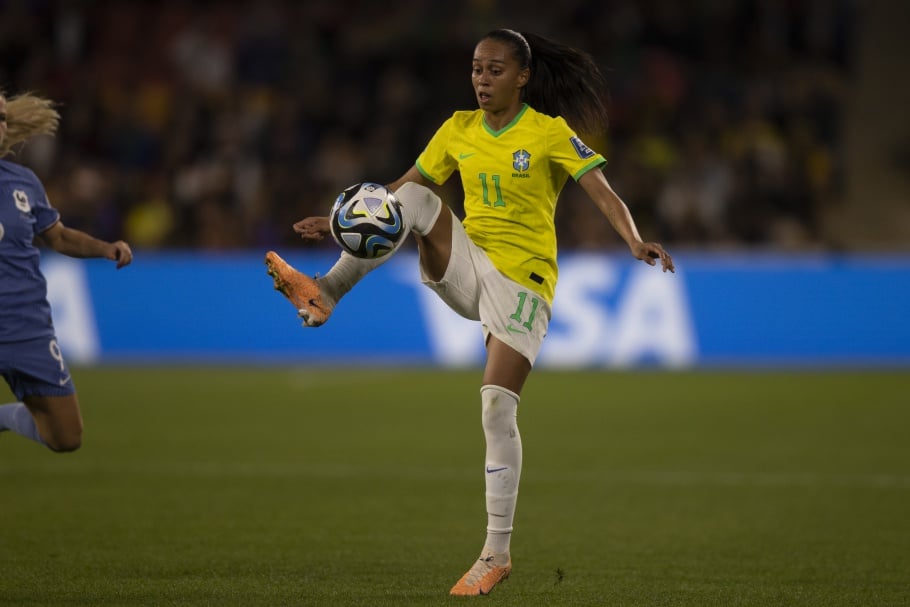 Segundo jogo da Seleção Feminina Principal na Copa do Mundo Feminina (Brisbane): Brasil x França. Adriana