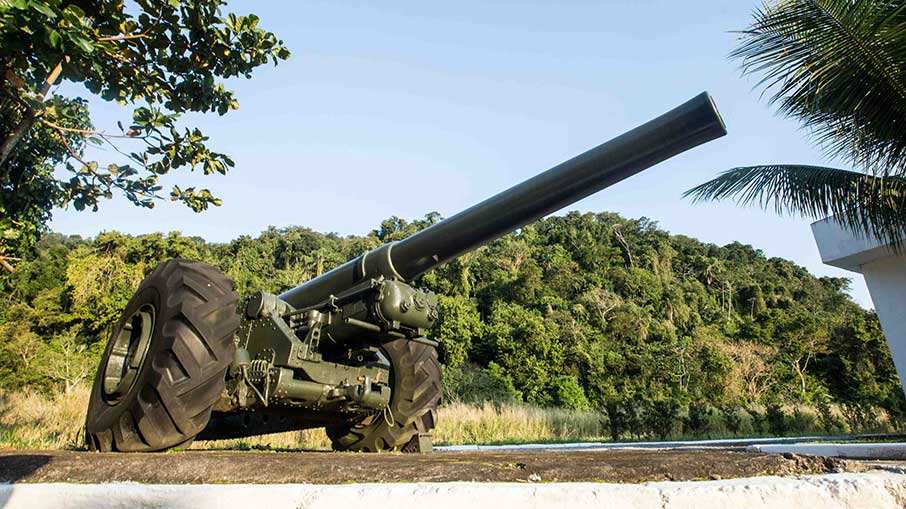 A fortaleza atualmente abriga a organização militar do 2ª Grupo de Artilharia Antiaérea (GAAAe). Foto: Divulgação/PMPG 19.12.2022