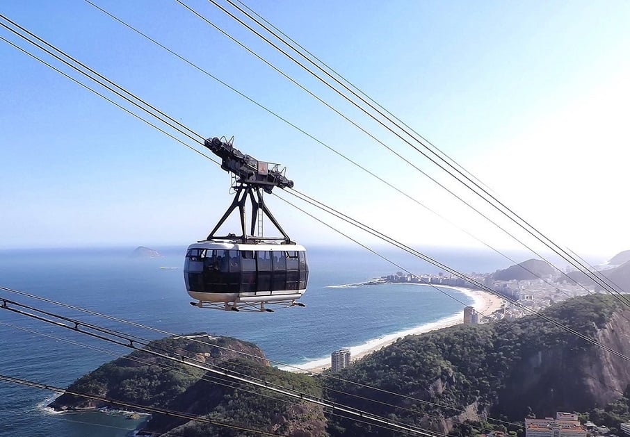 Bondinho que leva ao Pão de Açúcar, na Urca, zona sul do Rio. Foto: Reprodução/Instagram 03.03.2023