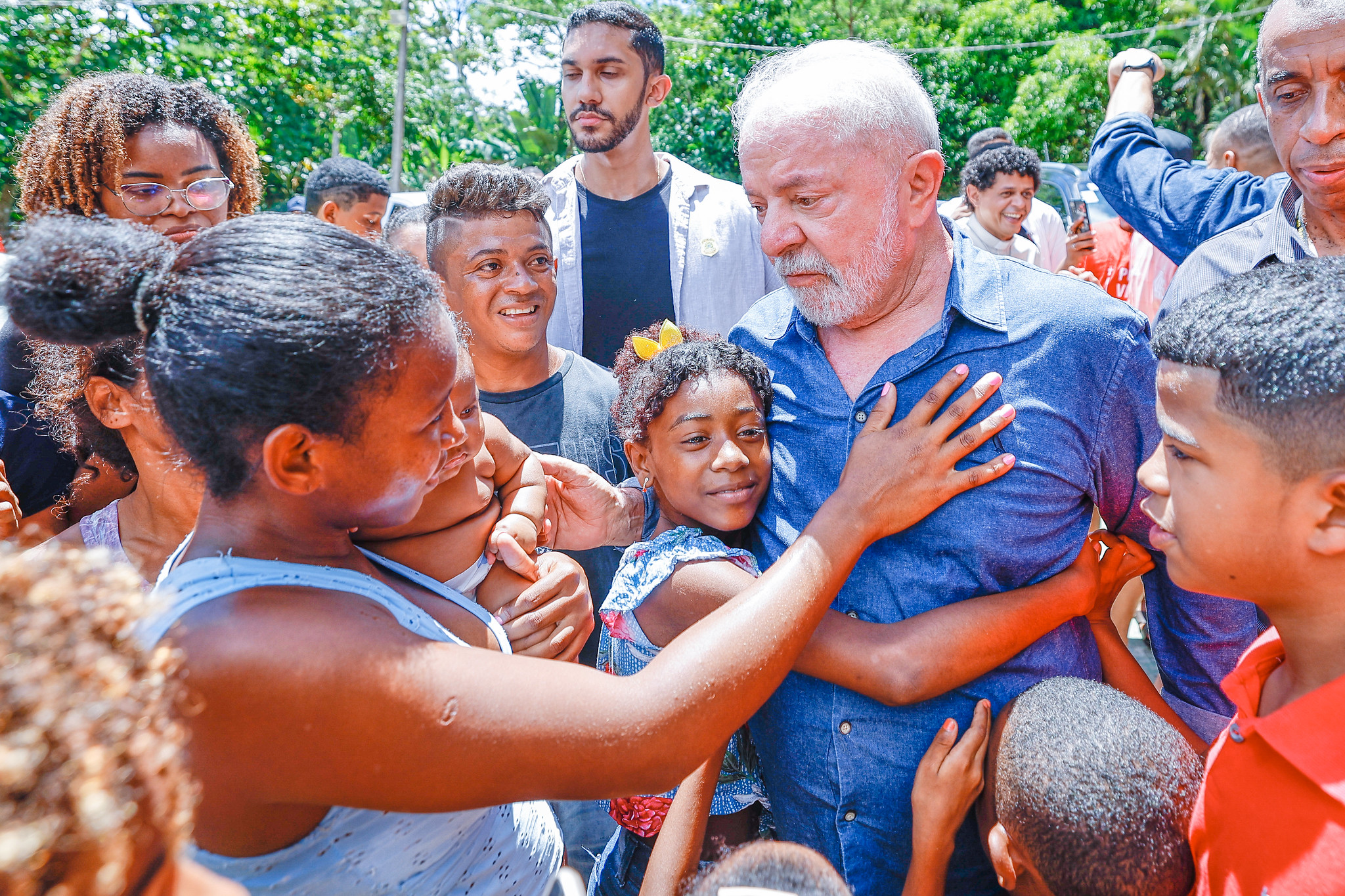 Lula visita áreas inundadas na região de Trizidela do Vale e Pedreira. Foto: Ricardo Stuckert/PR