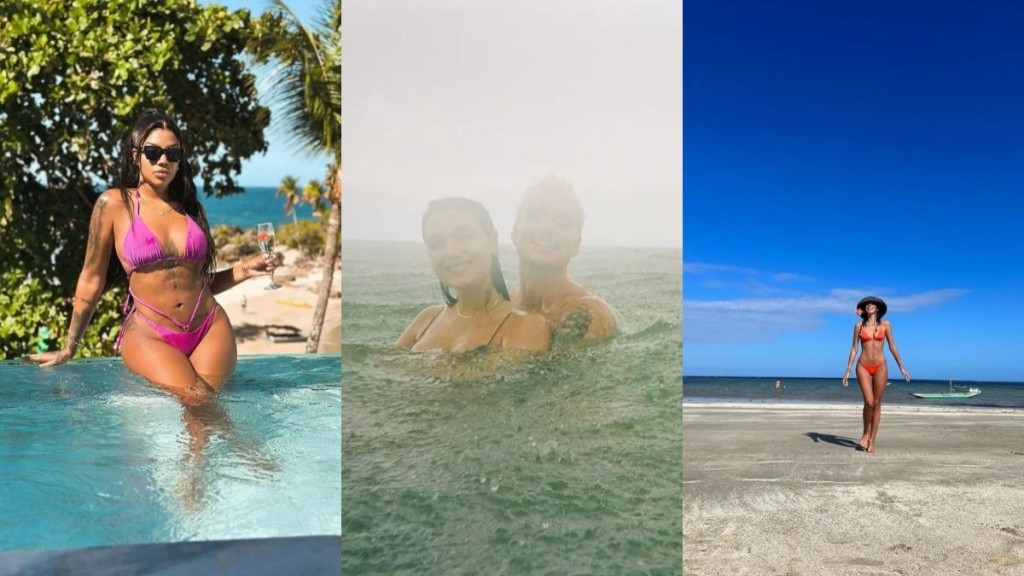 Reprodução/Instagram – 19.12.2023 Bruna Marquezine, Sasha Meneghel e Ludmilla em Cairu