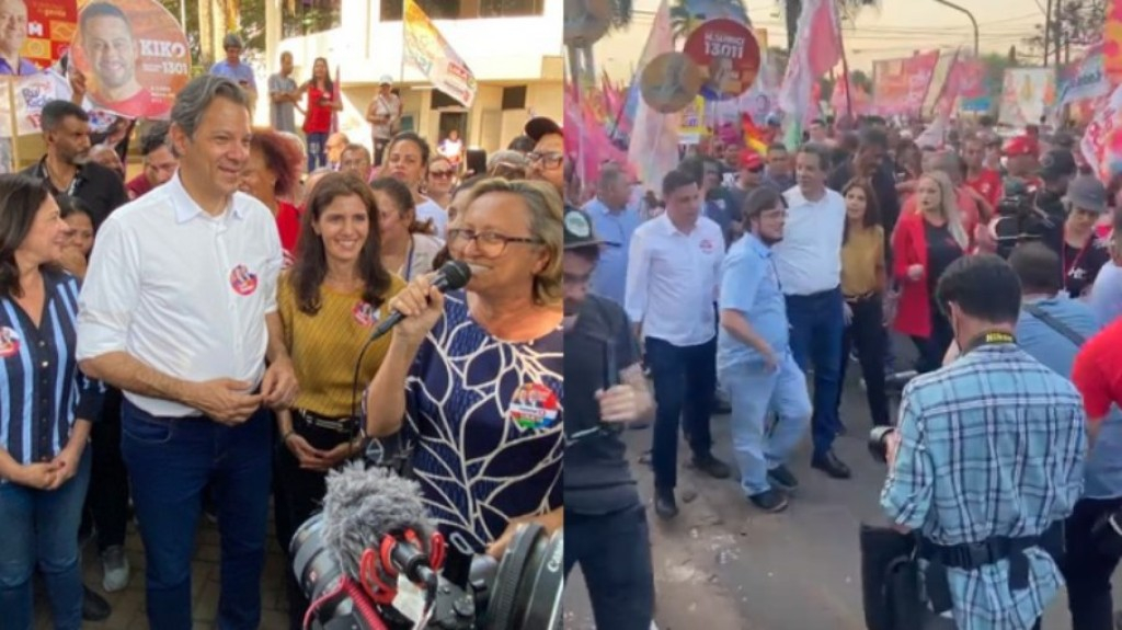 Vídeo: Equipe de Haddad é atacada com ovos em SP