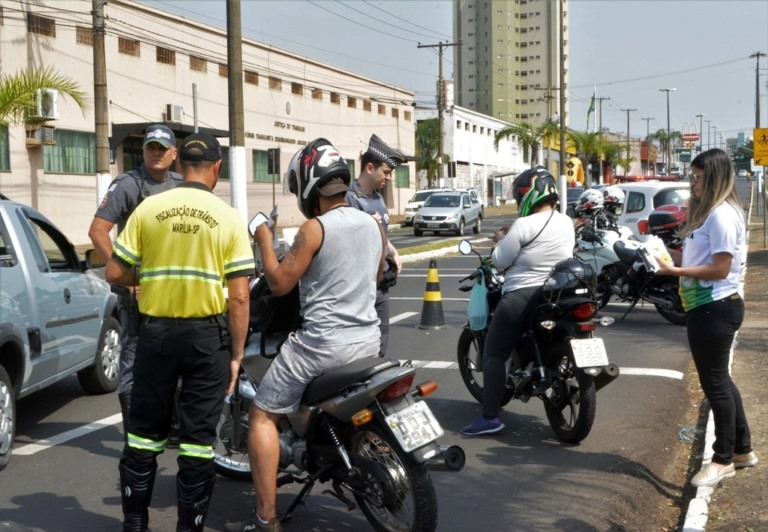 PM aponta queda de acidentes com vítimas após fiscalização nas ruas de Marília