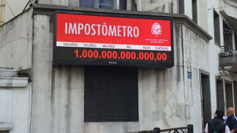 Impostômetro da ACSP registra R$2 tri hoje; quase um mês antes de 2021