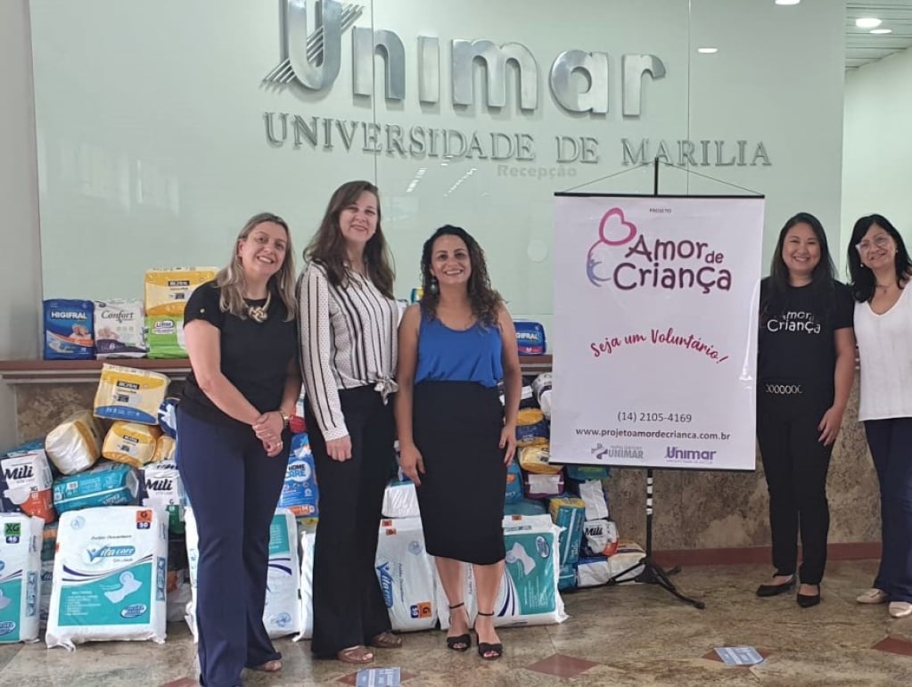 Campanha em Emef arrecada fraldas para projeto Amor de Criança