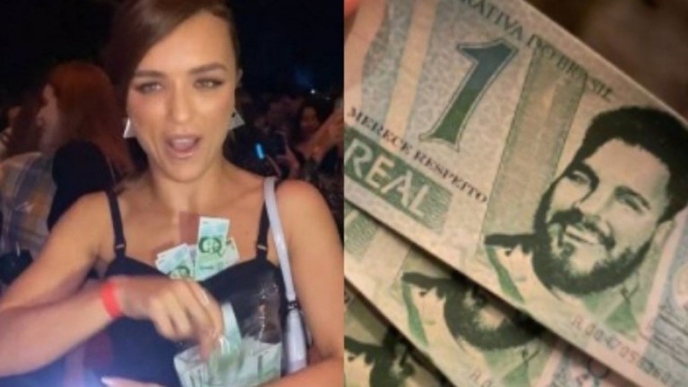 'BBB': Rafa Kalimann distribui "dinheiro" em festa e zoa Paulo Vieira