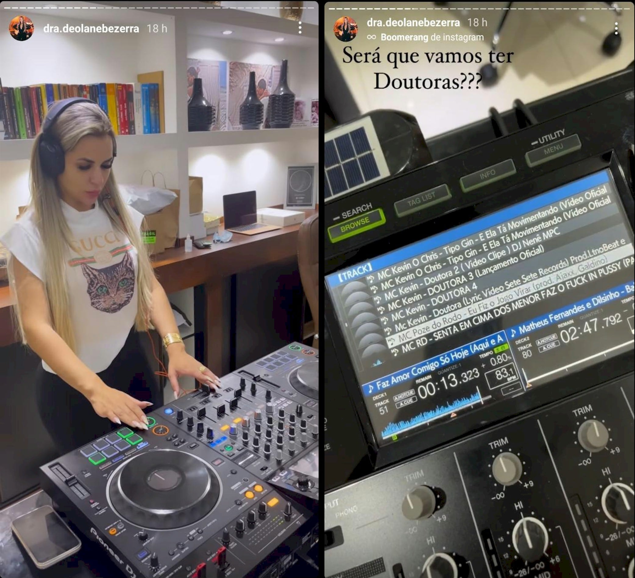 Viúva de MC Kevin deixa escapar set de estreia como DJ