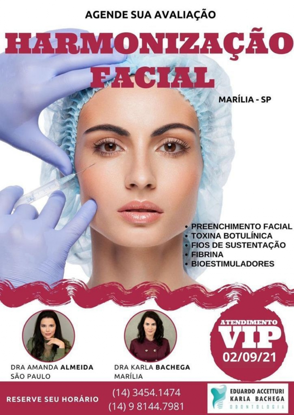 Dia VIP de Harmonização Facial une especialistas e muita tecnologia em Marília Dia VIP de Harmonização Facial une especialistas e muita tecnologia em Marília