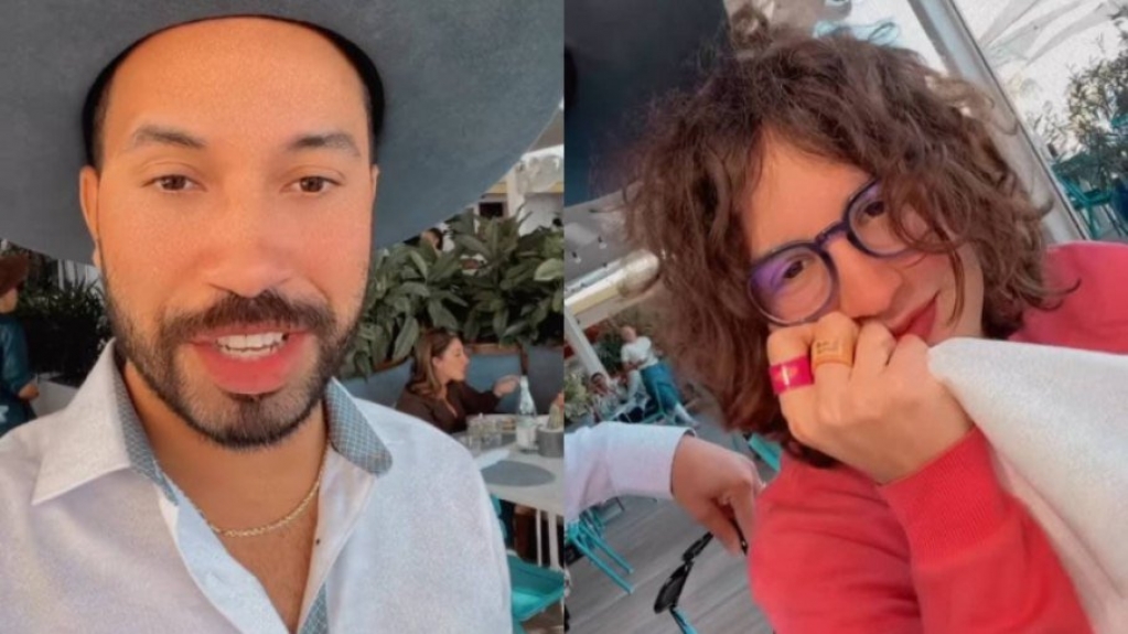 Gil do Vigor e Lucas Jagger se encontram em Miami Gil do Vigor e Lucas Jagger se encontram em Miami