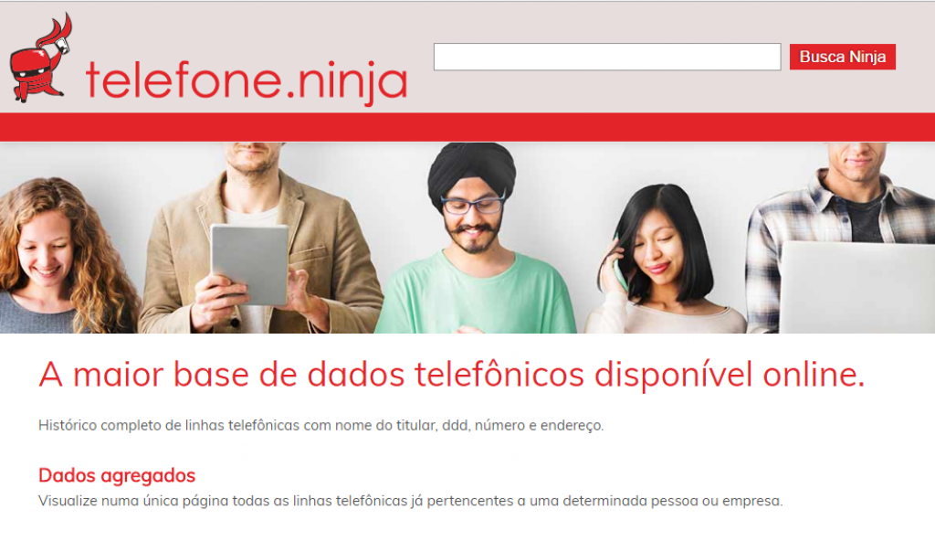 Site expõe endereço, telefone e email de usuários na internet