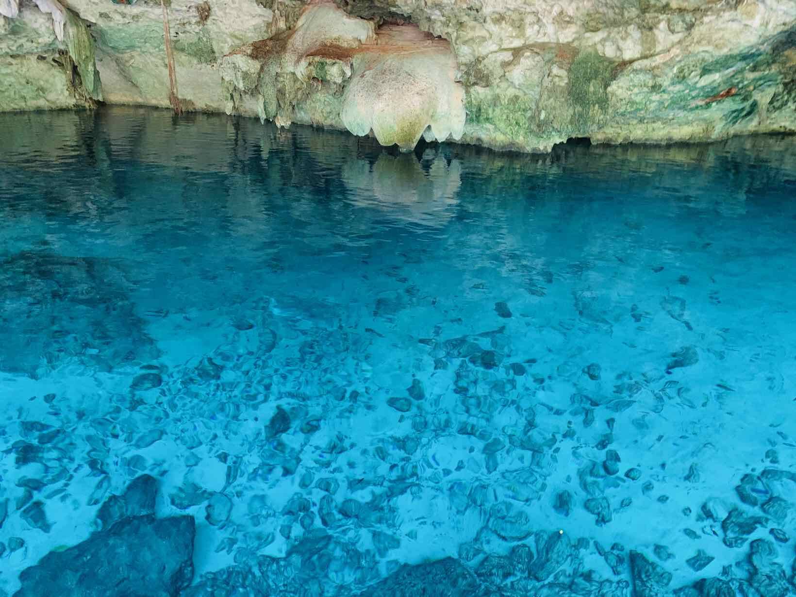 Gran Cenota, nas Ruínas Tulum, no México. . Foto: Reprodução