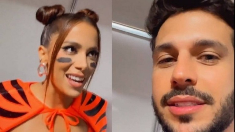 Rodrigo Mussi encontra Anitta e diz: "vim fazer as pazes com minha ex"