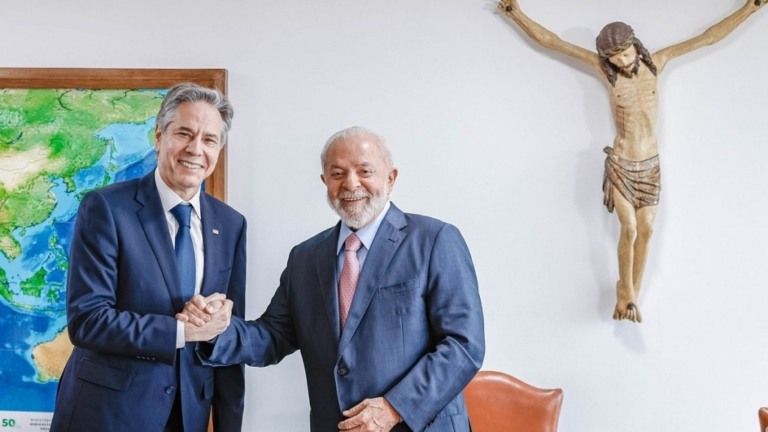 Ricardo Stuckert Lula e Blinken