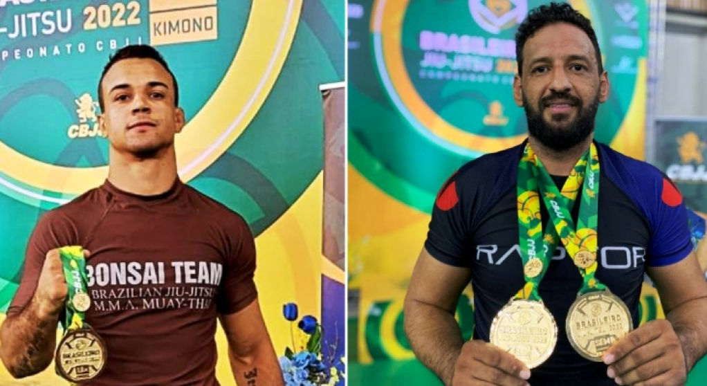 Guerra e Neto, lutadores de Marília vencem categorias no Brasileiro de Jiu-Jitsu