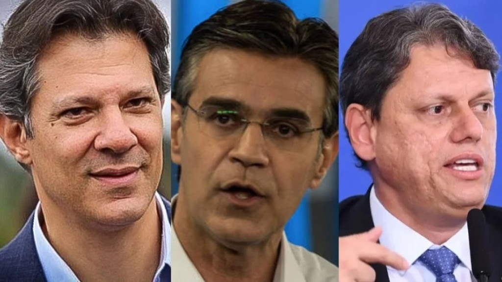 Genial/Quaest: Haddad tem 33%; Tarcísio, 20% e Garcia, 15% em SP