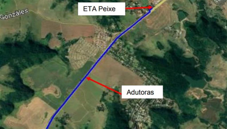 Daem contrata trecho de adutora para desviar tubulação de nova avenida