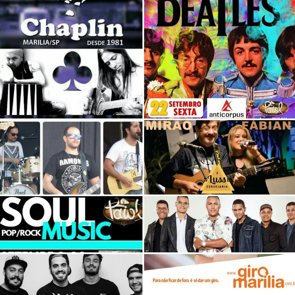 Veja agenda de música ao vivo, baladas e gastronomia em Marília