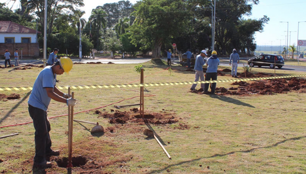 Santa Casa adota praça e planta árvores para celebrar 89 anos