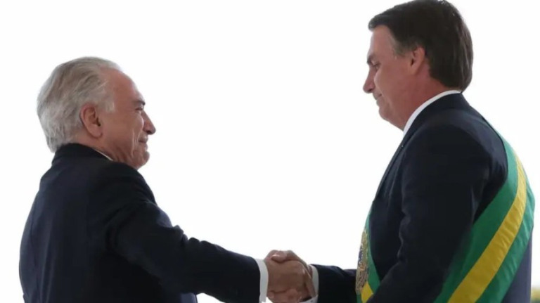'Agradeço esse apoio, mesmo que velado', diz Bolsonaro sobre Temer