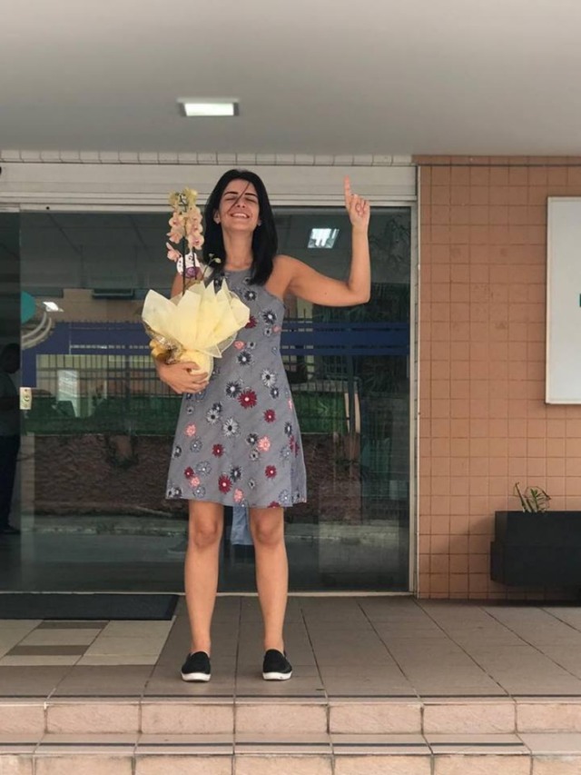 Pérola Daud deixa hospital com mensagem de otimismo e gratidão