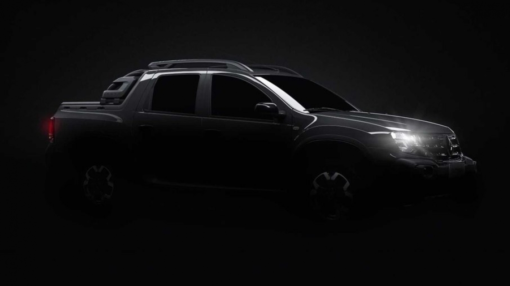 Renault divulga teaser que antecipa  chegada da picape Oroch renovada