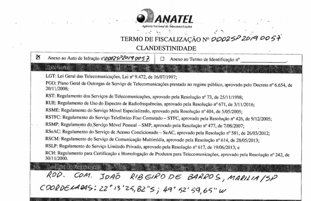 Anatel lacra transmissores da rádio 950: clandestina e irregular