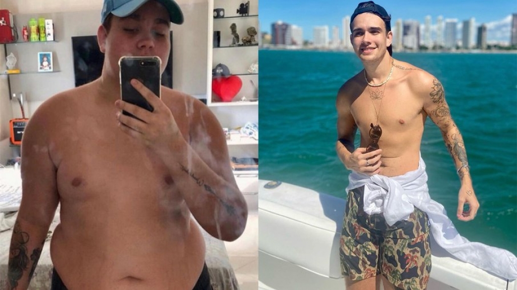 Rafa Almeida, filho de Solange Almeida, comemora dois anos da bariátrica Rafa Almeida, filho de Solange Almeida, comemora dois anos da bariátrica