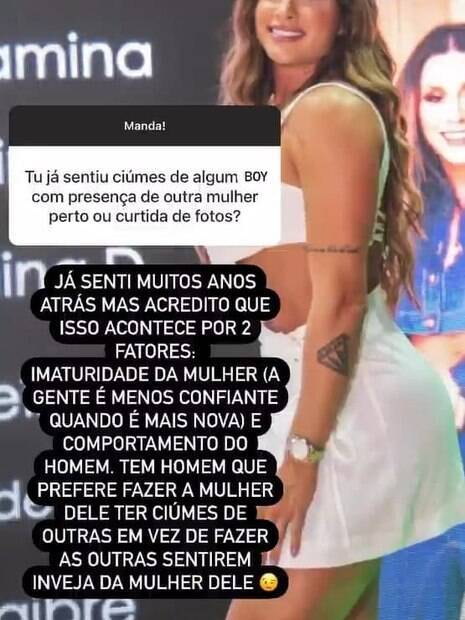 Juju Salimeni responde fãs nas redes sociais